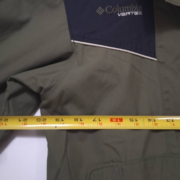 Columbia Sportswear Vertex Windbreaker Youth 14/16‎ Jacket Green Hooded Coat - Picture 11 of 12